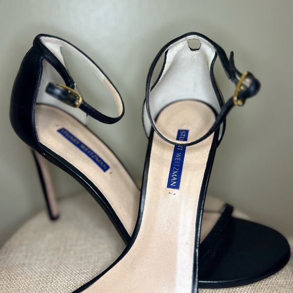 STUART WEITZMAN DANCER 95 SANDAL Black Size 9 1/2 only wore once - Picture 3 of 13